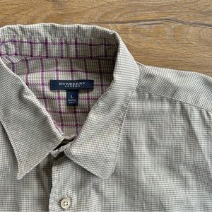 Burberry long sleeve shirts for men sz L